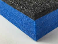  Schaumstoffeinlage aus XPE35 blau-schwarz